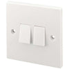 Dencon 10A, 2 Gang 2 Way Switch to BS3676 Pre-Packed