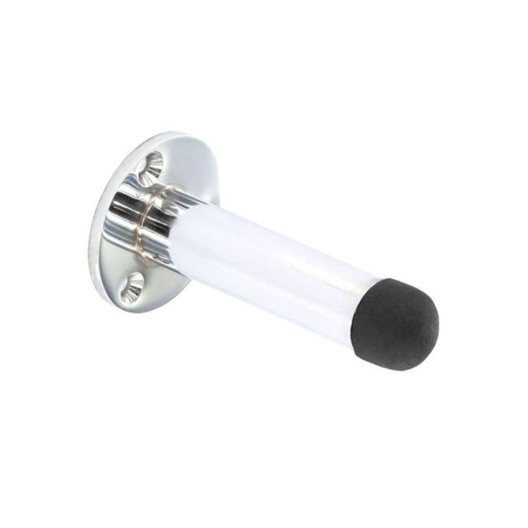 Securit Projection Door Stop 75mm Chrome Plated