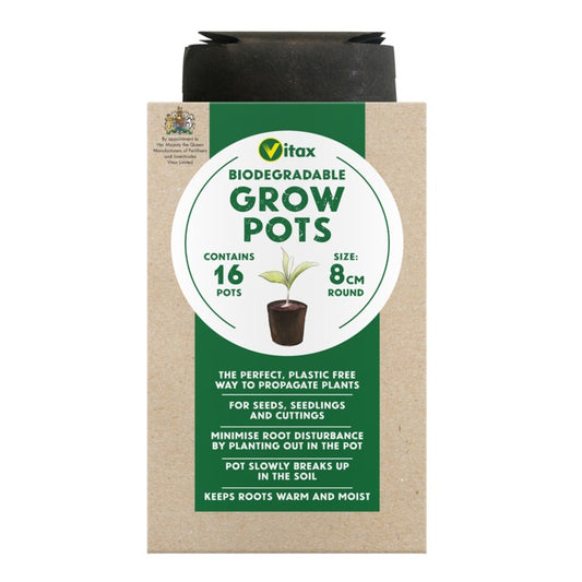 Vitax Grow Pots Pack 16 8cm