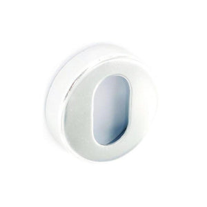 Securit Escutcheon Oval Lock Aluminium 50mm Pack of 2