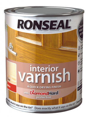 Ronseal Interior Varnish Gloss 250ml Clear