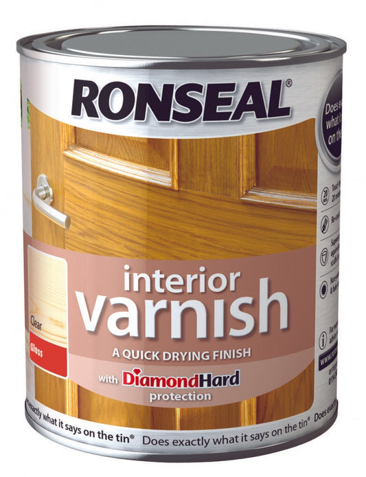 Ronseal Interior Varnish Gloss 250ml Clear