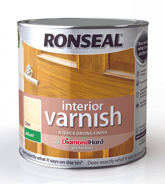 Ronseal Interior Varnish Matt 2.5L Clear