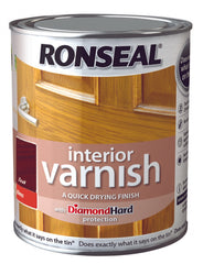 Ronseal Interior Varnish Gloss 750ml Medium Oak