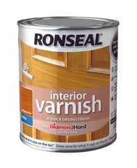 Ronseal Interior Varnish Satin 250ml Medium Oak