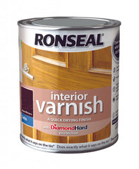 Ronseal Interior Varnish Satin 250ml Medium Oak