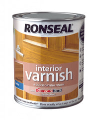 Ronseal Interior Varnish Satin 250ml Medium Oak