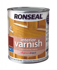 Ronseal Interior Varnish Satin 750ml Medium Oak