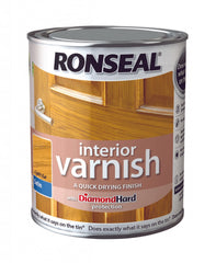 Ronseal Interior Varnish Satin 750ml Medium Oak