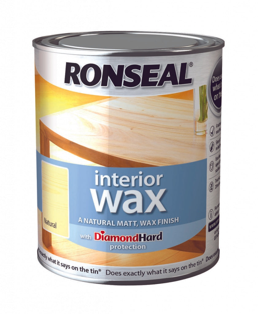 Ronseal Interior Wax Matt 750ml Natural