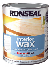 Ronseal Interior Wax Matt 750ml Natural