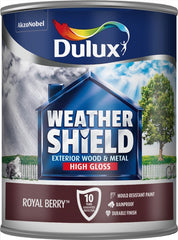 Dulux Weathershield Exterior Gloss 750ml Royal Berry