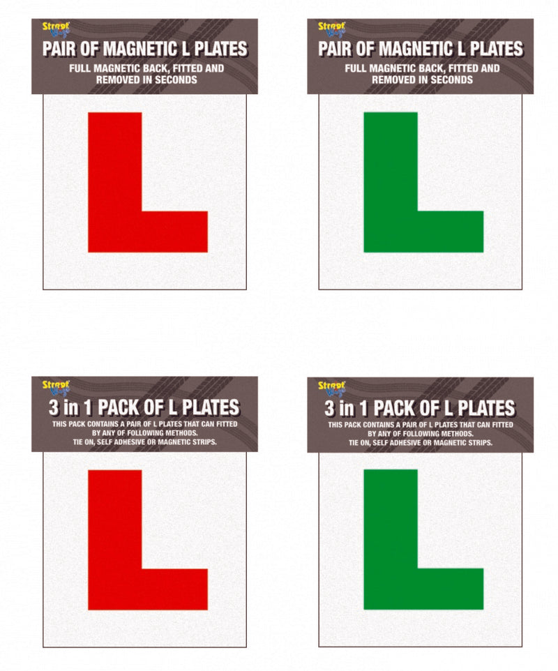 Streetwize Magnetic L Plate Pair