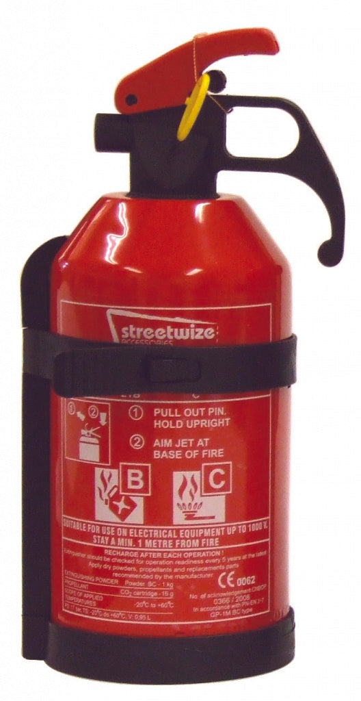 Streetwize BC Fire Extinguisher-No Gauge 1kg
