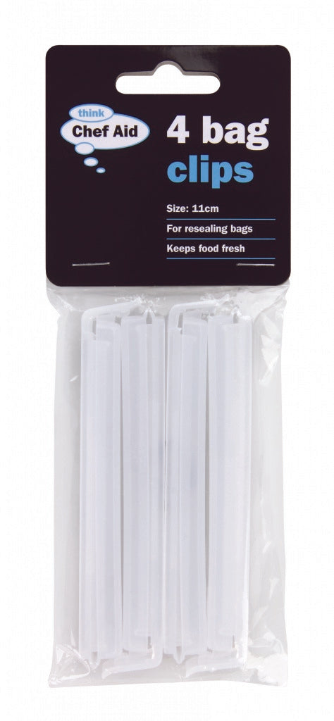Chef Aid Bag Clips 11cm 4 Pack