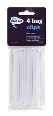 Chef Aid Bag Clips 11cm 4 Pack