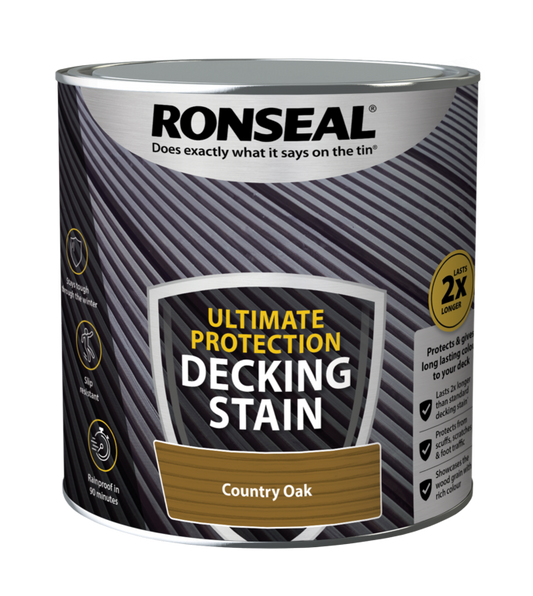 Ronseal Ultimate Protection Decking Stain 2.5L Country Oak