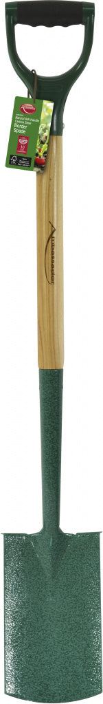 Ambassador Natural Ash Handle Carbon Steel Border Spade