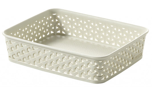 Curver My Style Rattan Tray Vintage White A4
