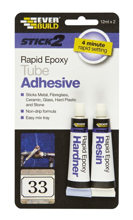 Everbuild Rapid Epoxy Adhesive 12ml x 2
