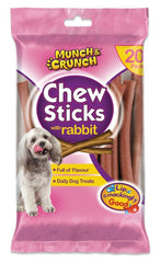 Munch & Crunch Chew Sticks High In Beef 20 Pack