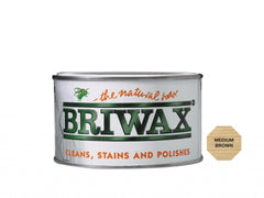 Briwax Natural Wax 400g Medium Brown