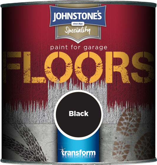 Johnstone's Garage Floor Paint Semi Gloss 250ml Black