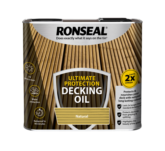 Ronseal Ultimate Protection Decking Oil 2.5L Natural