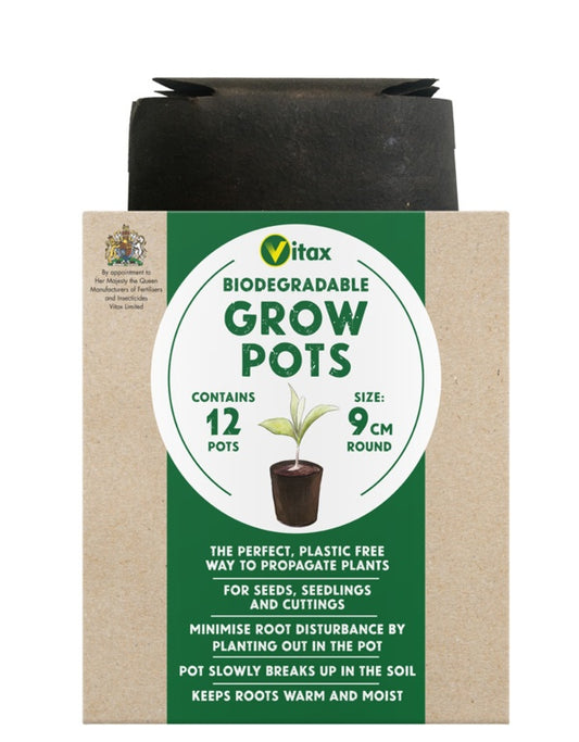 Vitax Grow Pots 9cm Round