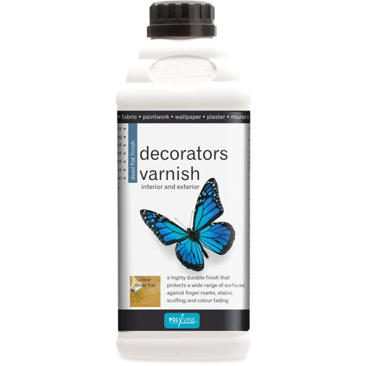 Polyvine Protective Decorators Varnish Dead Flat Finish 500ml