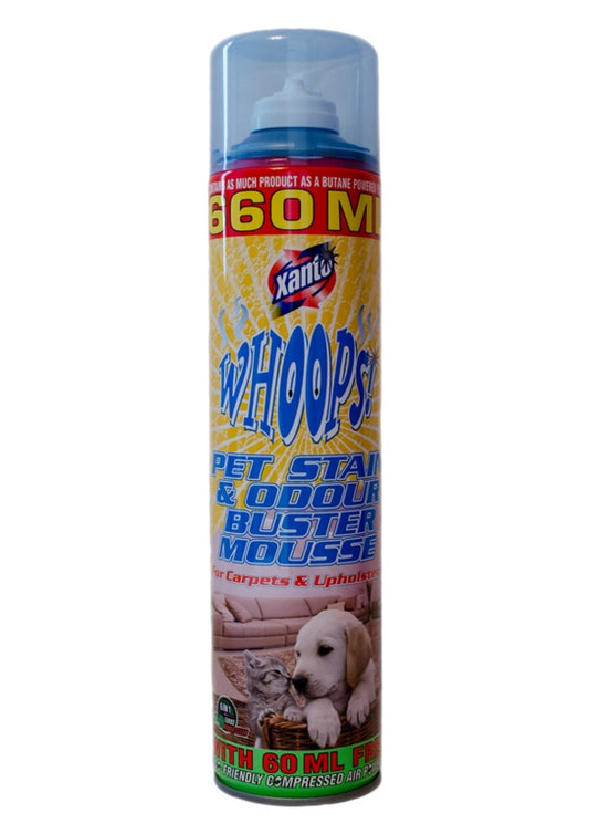 Xanto Vamoosh Pet Stain & Odour Buster Mousse 600ml