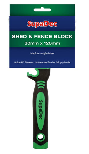 SupaDec Shed And Fence Block Brush 30mm x 120mm