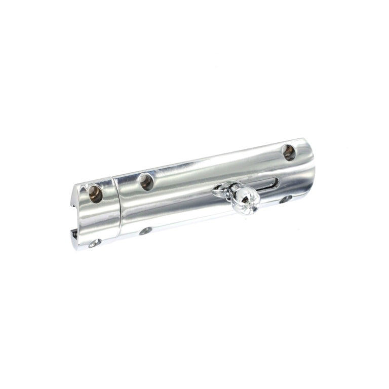 Securit Chrome Plated Modern Bolt 100mm Pack of 5