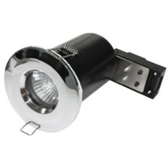 Powermaster IP65 Fire Rated Fixed Downlight Brushed Chrome