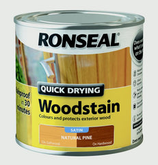 Ronseal Quick Drying Woodstain Satin 250ml Natural Pine