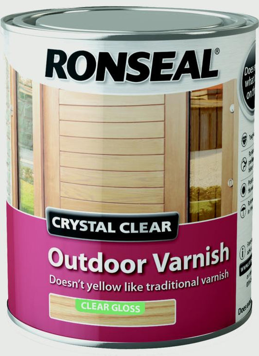 Ronseal Crystal Clear Outdoor Varnish 750ml Matt
