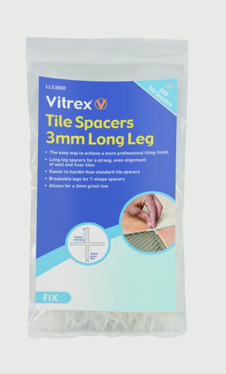 Vitrex Long Leg Tile Spacers 3x500