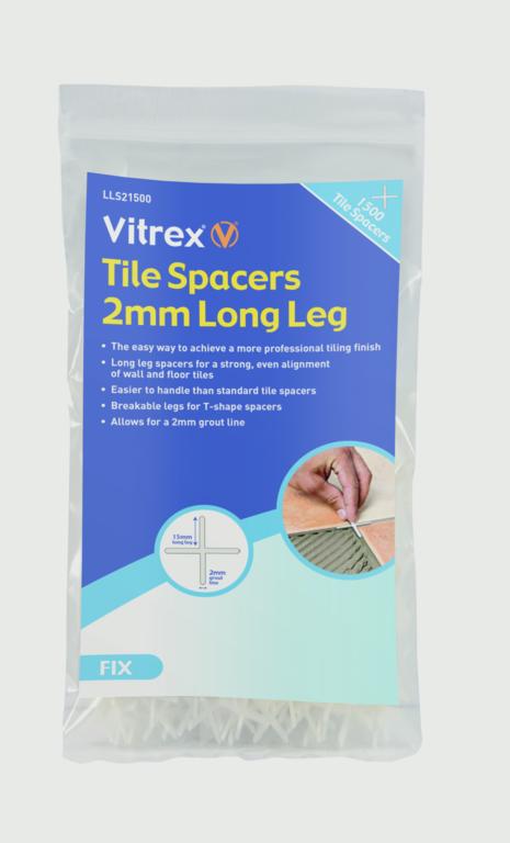 Vitrex Long Leg Tile Spacers 2x1500