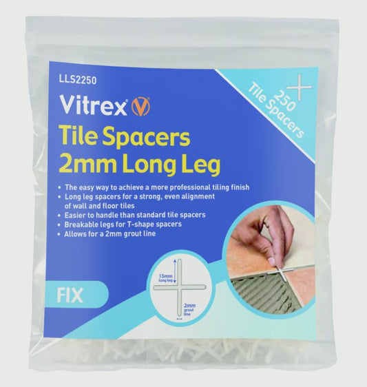 Vitrex Long Leg Tile Spacers 2x250