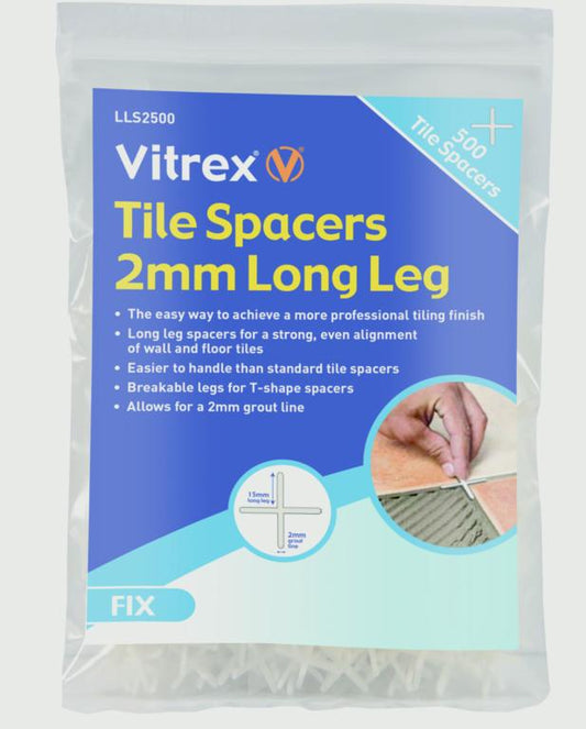 Vitrex Long Leg Tile Spacers 2x250