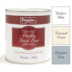 Rustins Chalky Finish 500ml Georgian Grey
