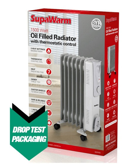 SupaWarm Oil Filled Radiator 1500w