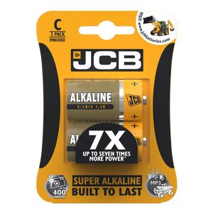 JCB Super Alkaline C Cell Batteries LR14