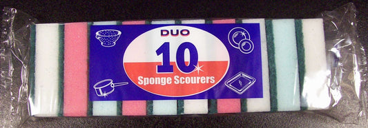 Duo Sponge Scourers Pack 10