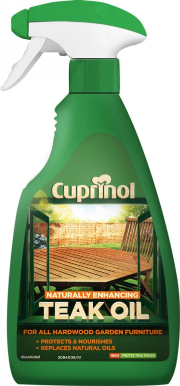 Cuprinol Natural Enhancing Teak Oil Spray Clear 500ml