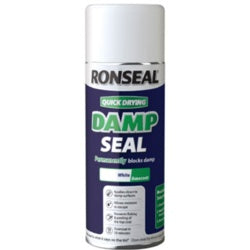 Ronseal Quick Dry Damp Seal White 400ml Aerosol