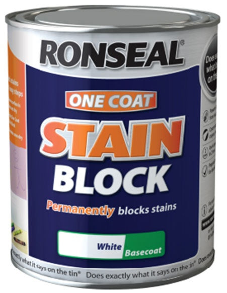 Ronseal One Coat Stain Block 750ml White