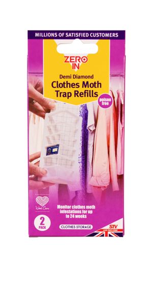 Zero In Demi Diamond Clothes Moth Refills Twin Pack