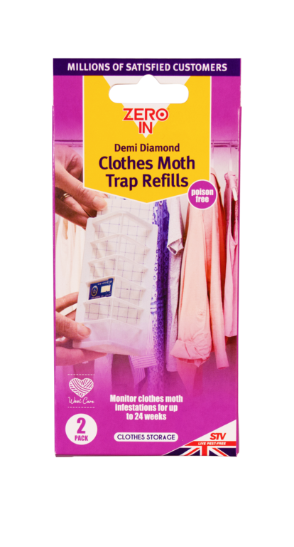 Zero In Demi Diamond Clothes Moth Refills Twin Pack