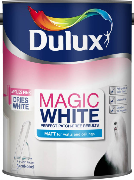 Dulux Magic White Matt 5L Pure Brilliant White